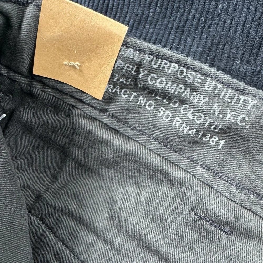 RRL Ralph Lauren Blue Corduroy Officer Men's Pants Size 33x30 NWT - Picture 6 of 8